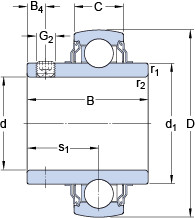 roulements YAR 211-2FW/VA228 SKF