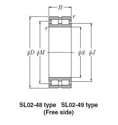 SL Type Cylindrical Roller Bearings NTN SL01-4936