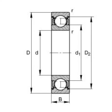 FAG الأخدود العميق الكرات - S603-2Z