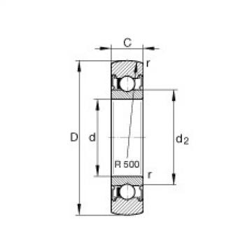 FAG بكرات الجنزير - LR607-2RSR