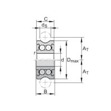 FAG بكرات الجنزير with profiled outer ring - LFR50/5-4-2Z