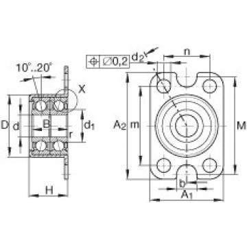 FAG Angular contact ball bearing units - ZKLR0624-2Z