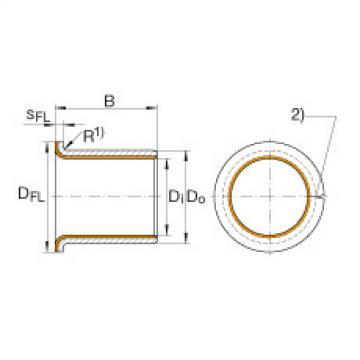 FAG Flanged bushes - EGF06070-E40