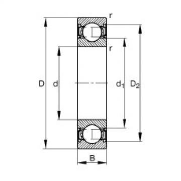 Bantalan 61900-2RSR FAG