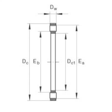 FAG Axial cylindrical roller and cage assembly - K81130-TV