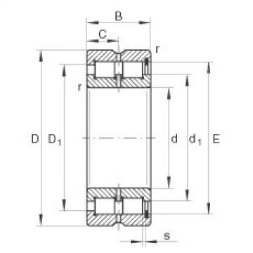 cylindrical bearing nomenclature SL185010 INA