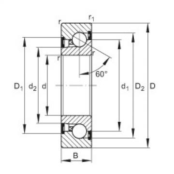 FAG Axial-Schr&auml;gkugellager - BSB3062-2Z-SU