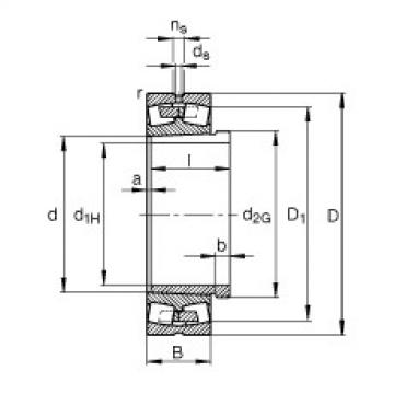 Bantalan 239/600-B-K-MB + AH39/600-H FAG