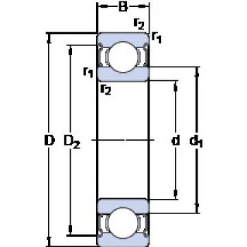 ตลับลูกปืน 619/4-2Z SKF