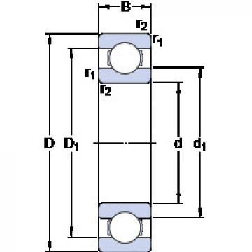 المحامل 61896 MA SKF