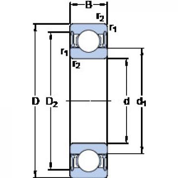 المحامل W 6301-2RZ SKF