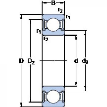 المحامل W 63801-2RZ SKF