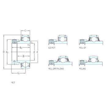 Bantalan YEL206-102-2F SKF