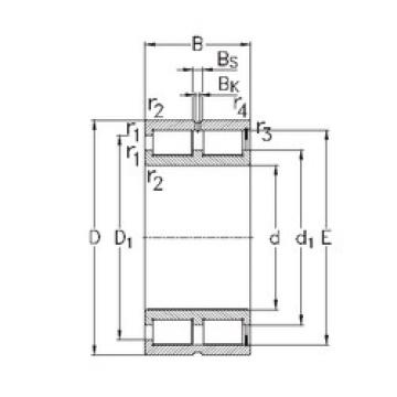 Подшипник NNCF5032-V NKE