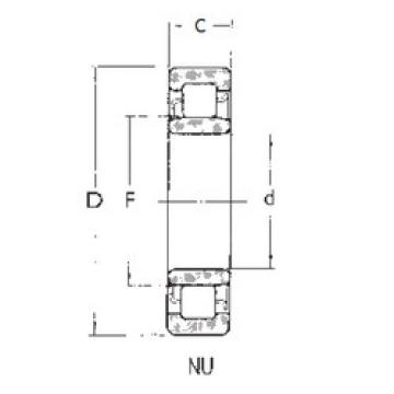 підшипник NU405 FBJ