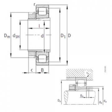 roulements 20205-K-TVP-C3+H205 FAG