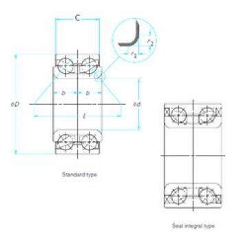 roulements TM-DE08A63LLCS88/L260 NTN