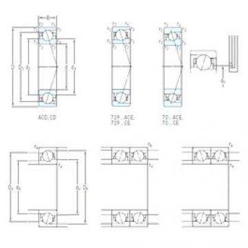 angular contact thrust bearings 71800 ACD/HCP4 SKF