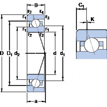 roulements 7008 CE/HCP4AH1 SKF