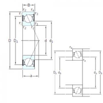 roulements SS7208 ACD/HCP4A SKF