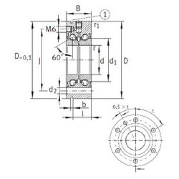 Bantalan ZKLF2068-2Z INA