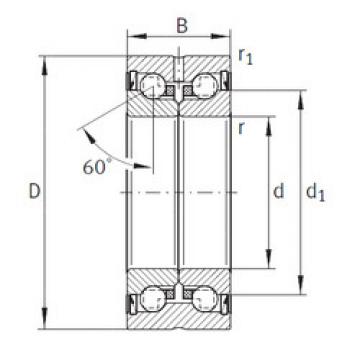 Bantalan ZKLN1545-2RS-PE INA