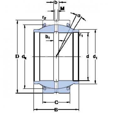 المحامل GEZM 012 ES-2RS SKF