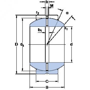 المحامل GEZH 204 ES SKF