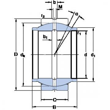 المحامل GEZM 012 ES SKF