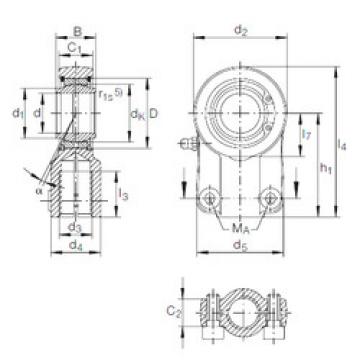 Rodamiento GIHN-K 25 LO INA