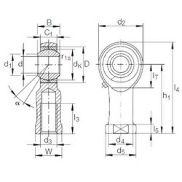 Rodamiento GIKFR 5 PB INA