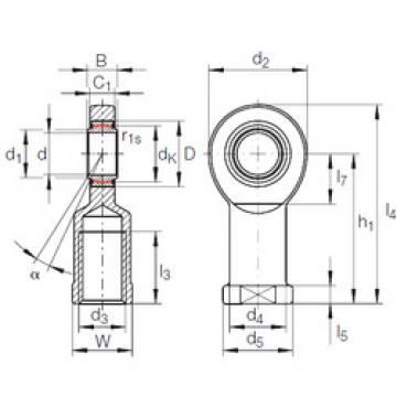 Bantalan GIR 60 UK-2RS INA