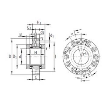 Complex Bearings ZARF1560-TV INA