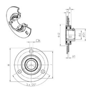 Rodamiento USPF203 SNR