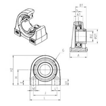 Bearing housed units USPG202 SNR