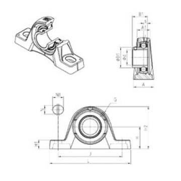 Bearing housed units USPLE203 SNR