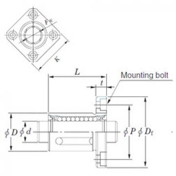 linear bearing shaft SDMK12 KOYO