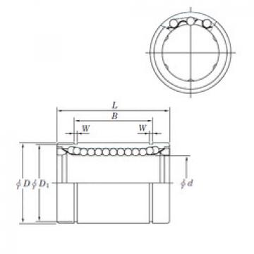 linear bearing shaft SESDM 8S KOYO