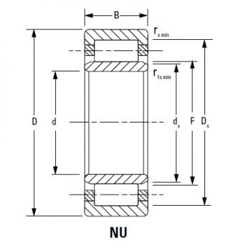 CYLINDRICAL BEARINGS ONE-ROW METRIC ISO SERIES NJ2222EMA