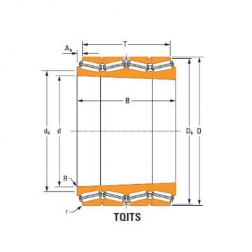 four-row tapered roller Bearings tQitS Hm259030T Hm259011d double cup