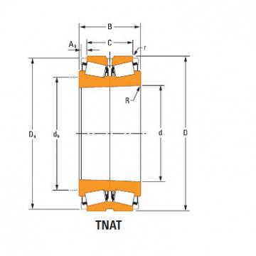 TdiT TnaT two-row tapered roller Bearings 74539Td 74856