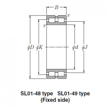 SL Type Cylindrical Roller Bearings NTN SL02-4932