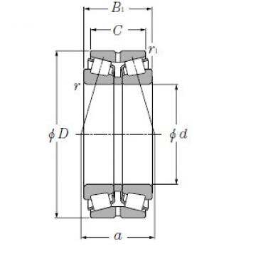 Double Row Tapered Roller Bearings NTN 323068