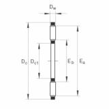 FAG Axial needle roller and cage assemblies - AXK0414-TV