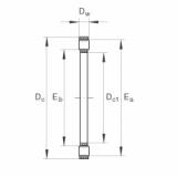 FAG Axial cylindrical roller and cage assembly - K81228-M