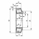 FAG تناقص الأسطوانة المحامل - T4CB140