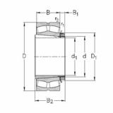 roulements 239/630-K-MB-W33+OH39/630-H NKE