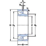 Bantalan 239/560 CAK/W33 SKF