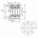 Bantalan ZKLF40100-2RS-2AP INA