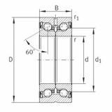 Bantalan ZKLN0624-2RS-PE INA